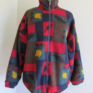 Jennifer Moore Fleece Windbreaker Reversible Jacke